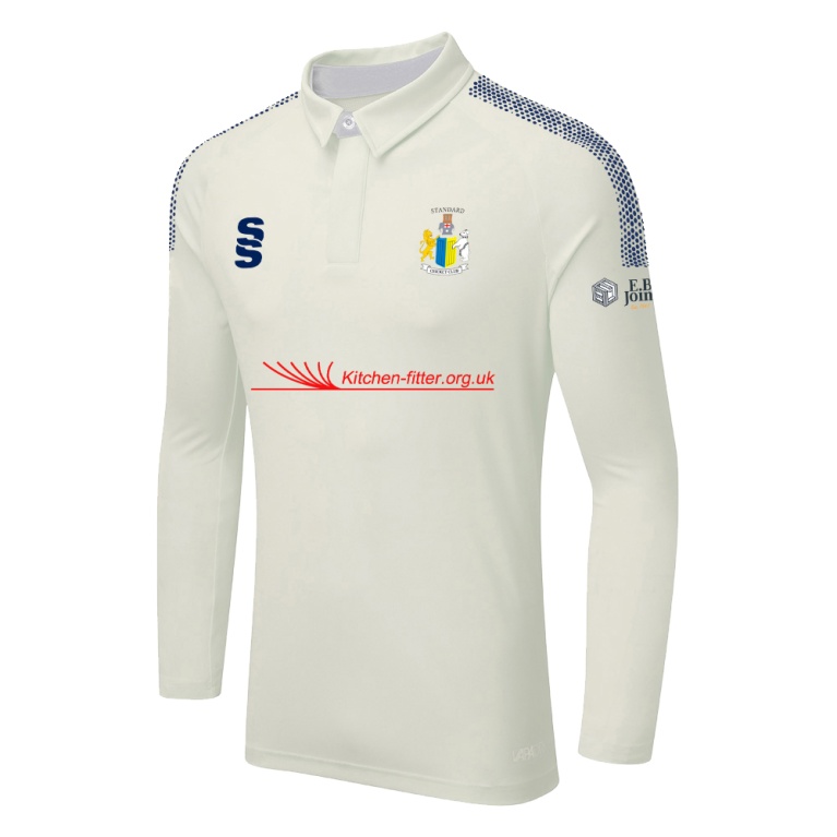 DUAL LONG SLEEVE CRICKET SHIRT (WOMENS)-Ivory